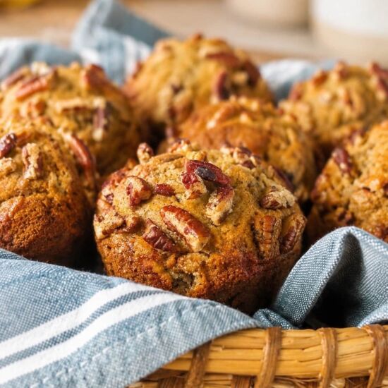 Bakery-Style Banana Pecan Muffins - Recipe photo by Hip Hip Gourmet