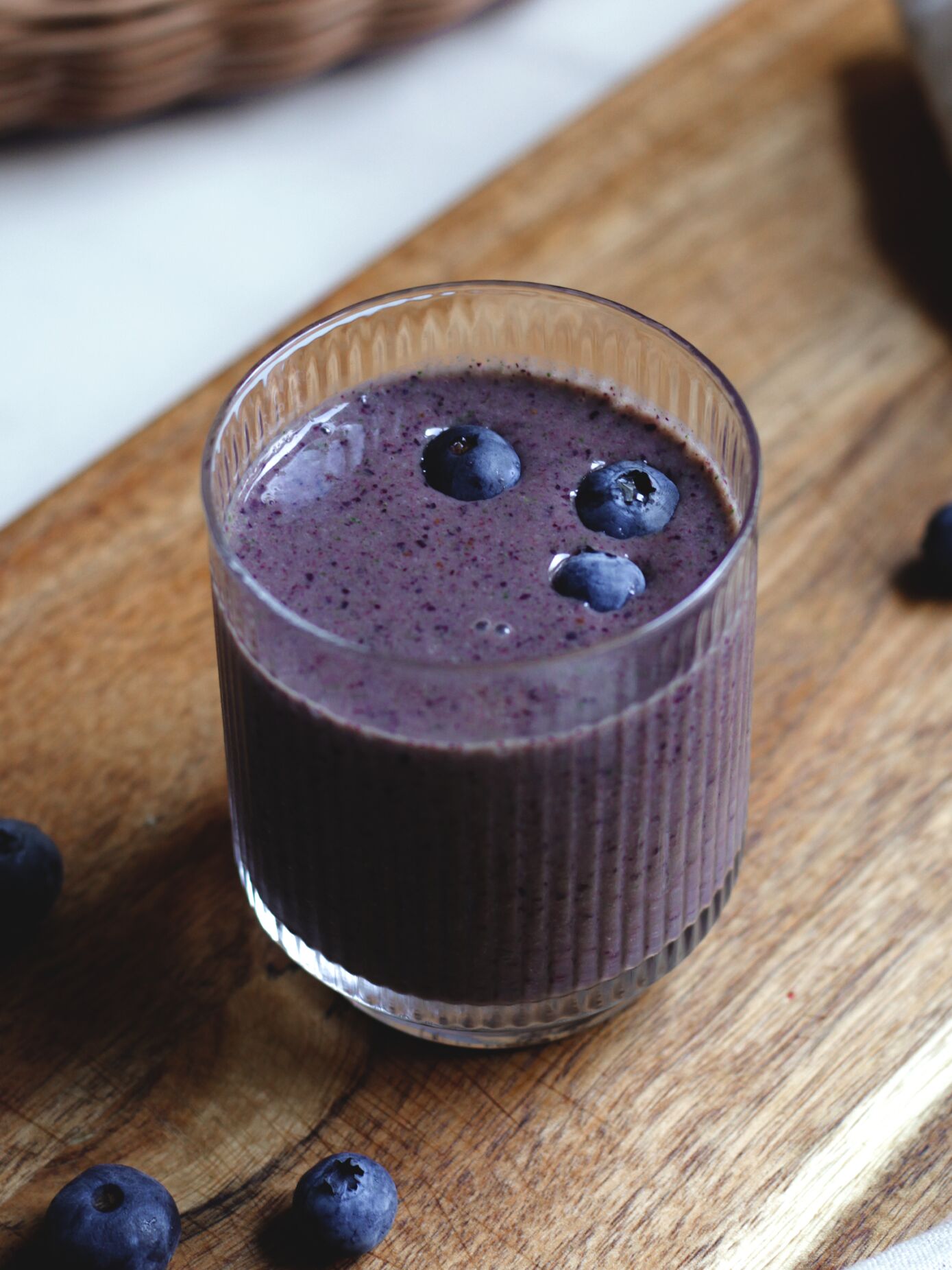 Blueberry Kale Smoothie - Recipe photo by Herby Gardens