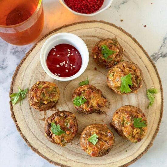 Cheesy Baked Mushroom - Recipe photo by maayeka