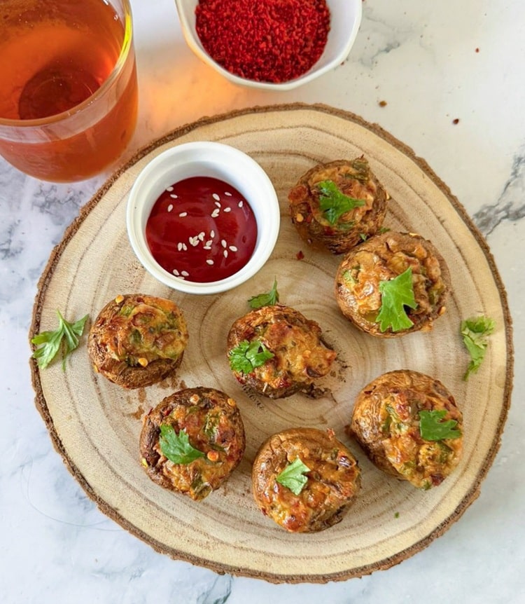 Cheesy Baked Mushroom - Recipe photo by maayeka