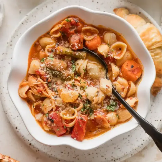 Chicken Minestrone Soup - Recipe photo by nourishandfete