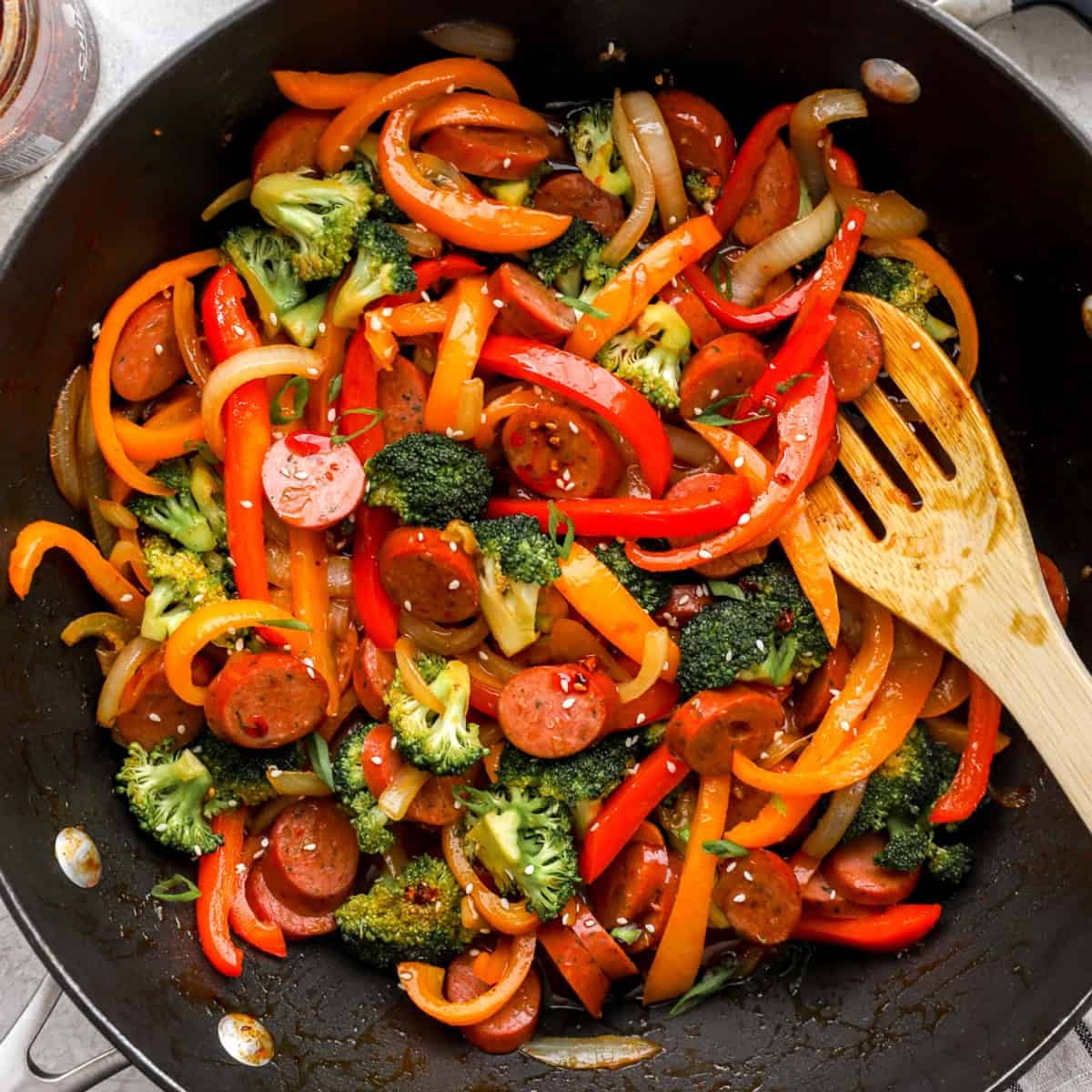 Chicken Sausage Stir Fry - Recipe photo by Easy Chicken Recipes