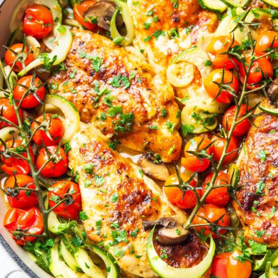 Chicken Zucchini Skillet - Recipe photo by Garden in the kitchen