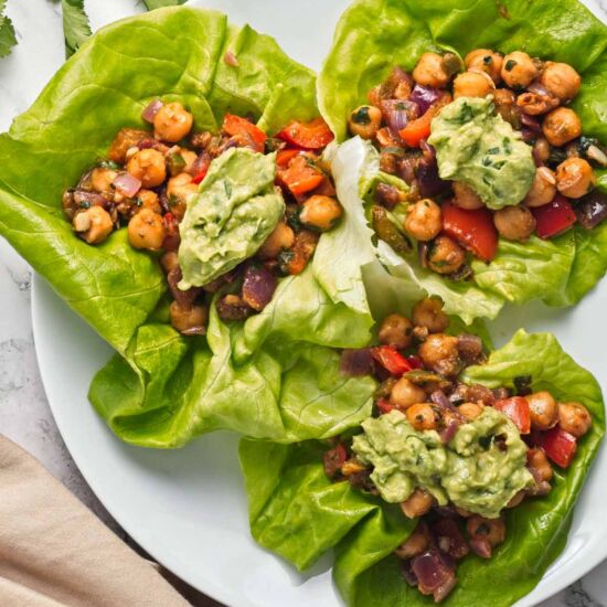 Chickpea Lettuce Wraps - Recipe photo by Absolute Foodie