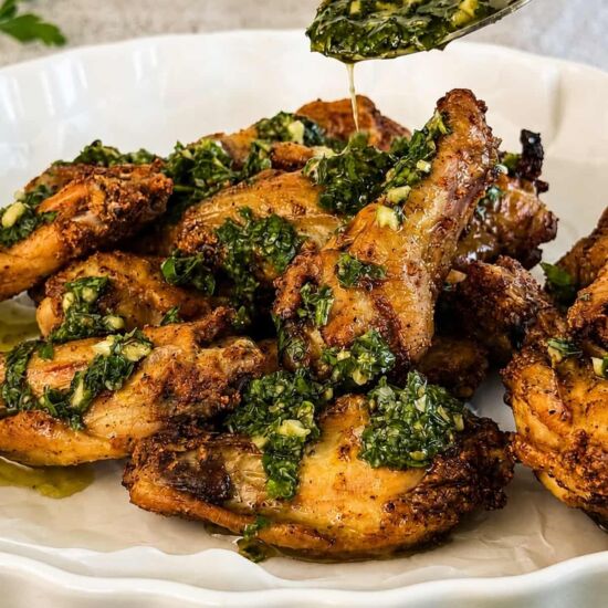 Chimichurri Chicken Wings - Recipe photo by Hip Hip Gourmet