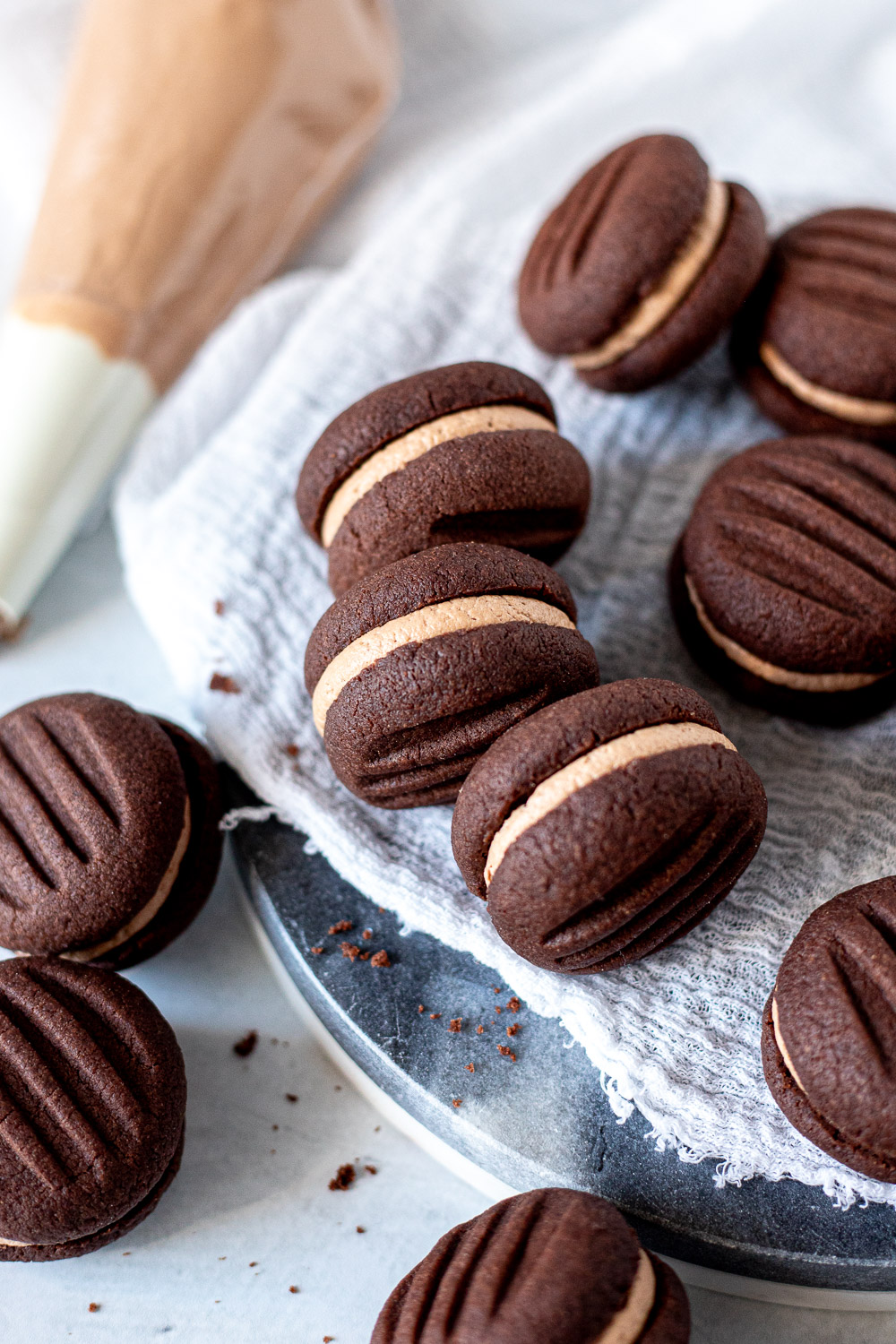 Chocolate Hazelnut Melting Moments - Recipe photo by pumpkinandpavlova