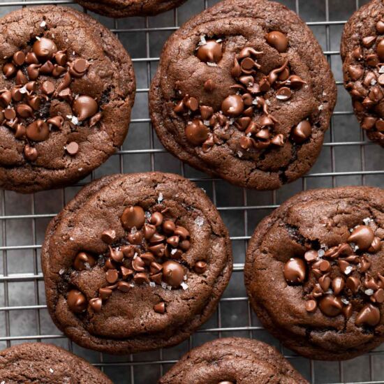 Double Chocolate Cookies - Recipe photo by peasandcrayons