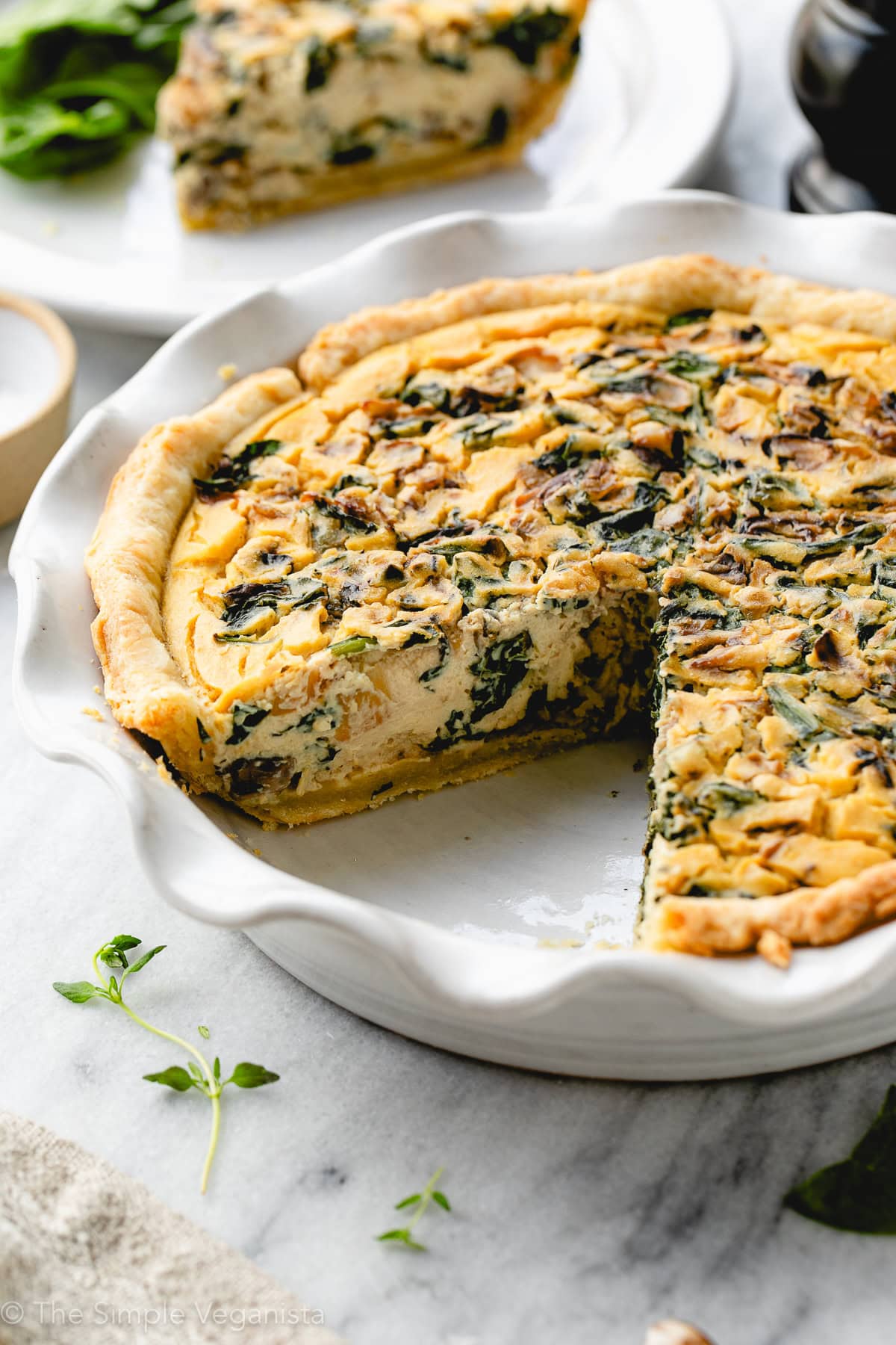 Easy Vegan Quiche - Recipe photo by thesimpleveganista
