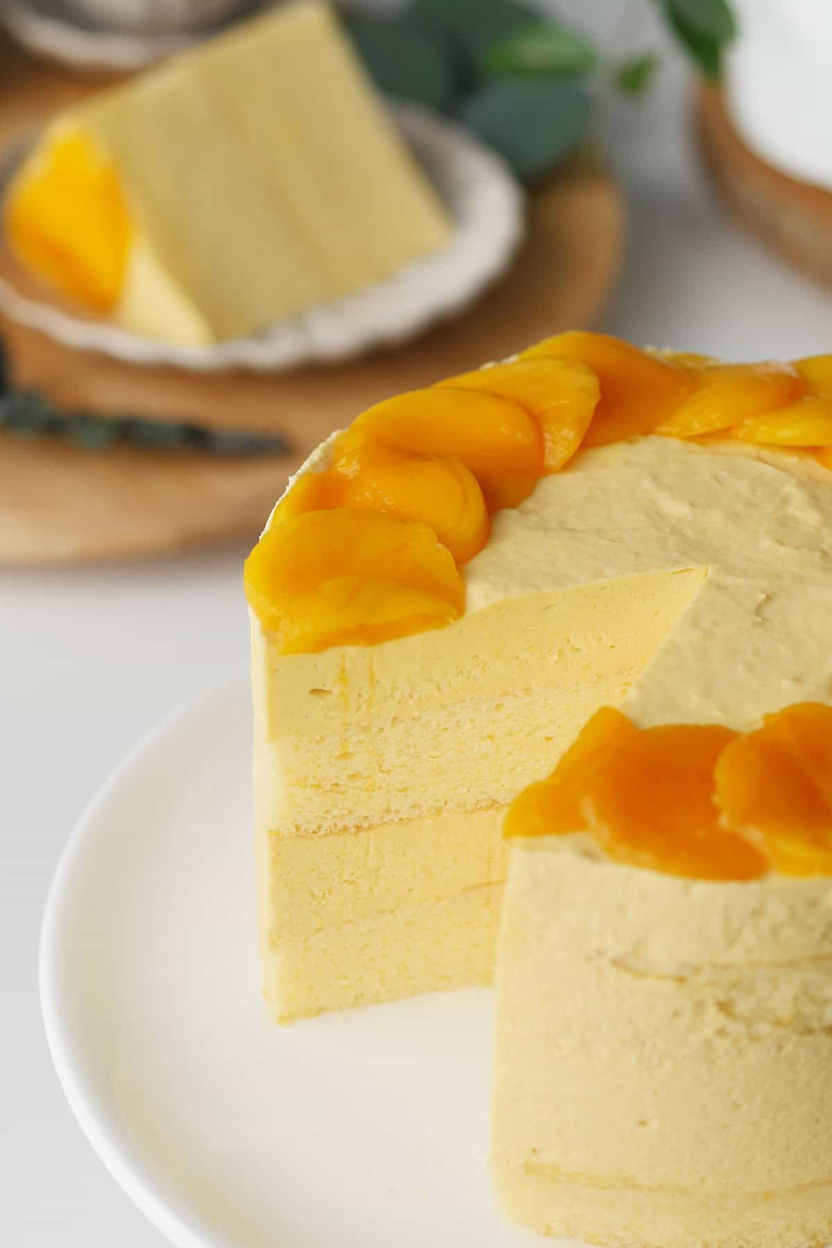 Chinese Bakery Mango Mousse Cake - Recipe photo by indulgewithmimi