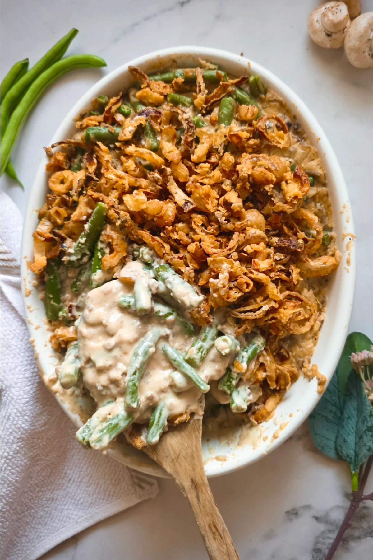Best Fresh Green Beans Casserole - Recipe photo by TheButteryFairytale
