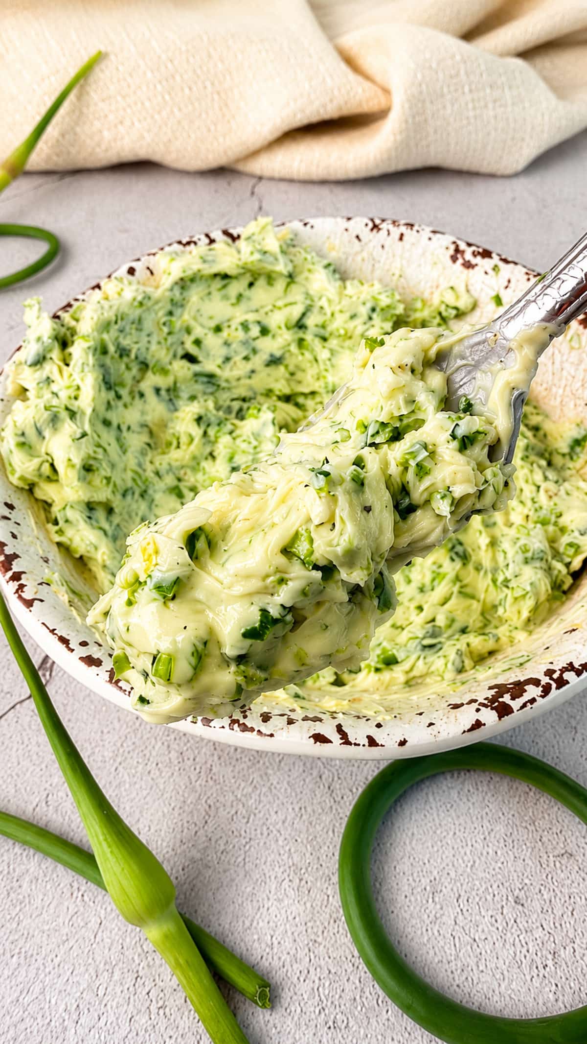 Easy Garlic Scape Butter - Recipe photo by Hip Hip Gourmet
