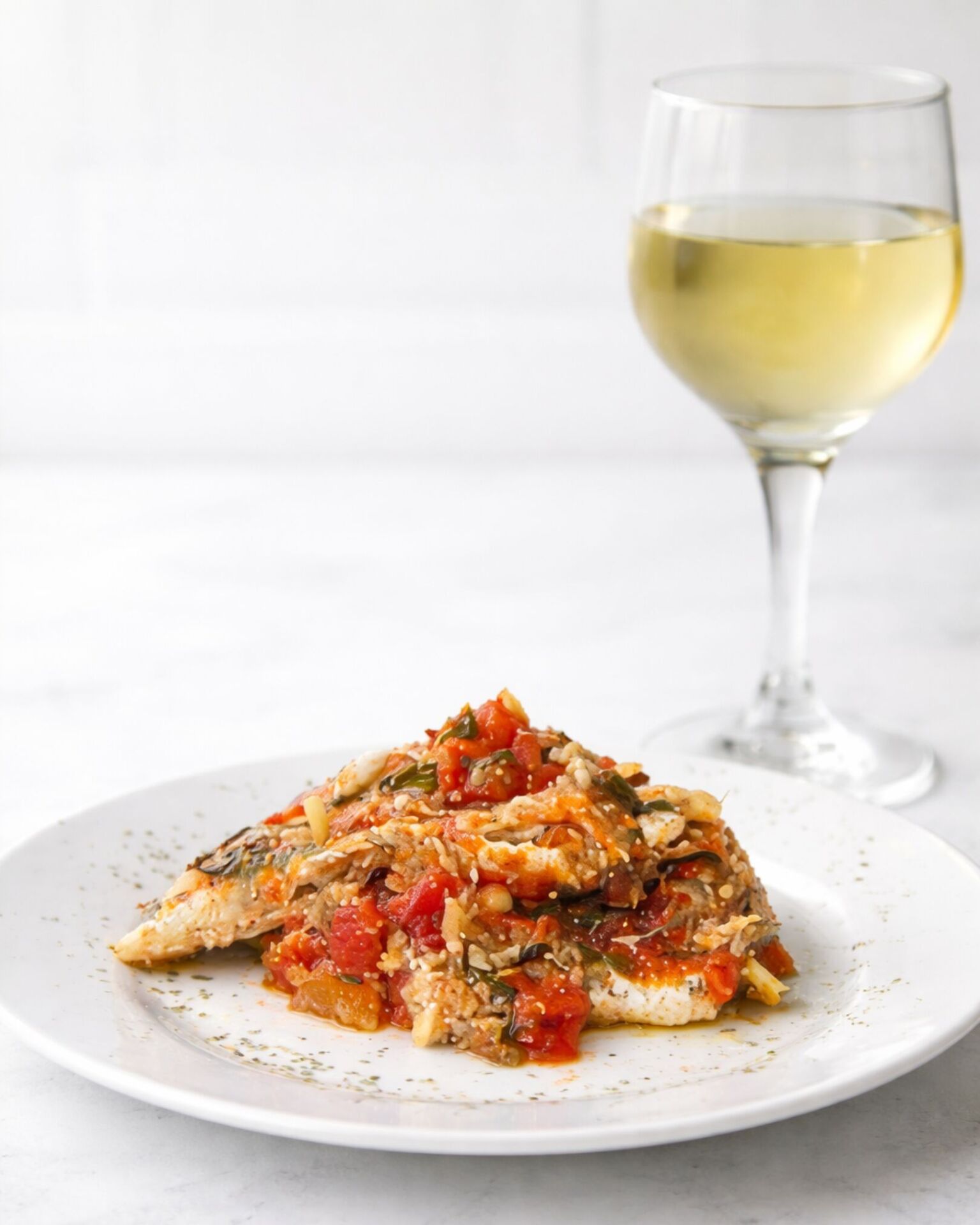 Baked Anchovies with Tomato & Herbs - Recipe photo by kickingbackthepebbles
