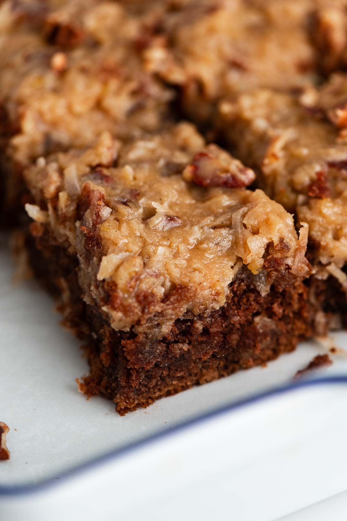 German Chocolate Sheet Cake - Recipe photo by Beyond the Butter