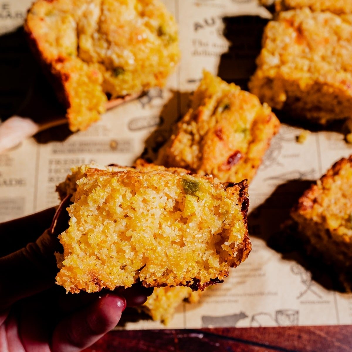 Gluten-Free Butter Swim Cornbread - Recipe photo by moon and spoon and yum.