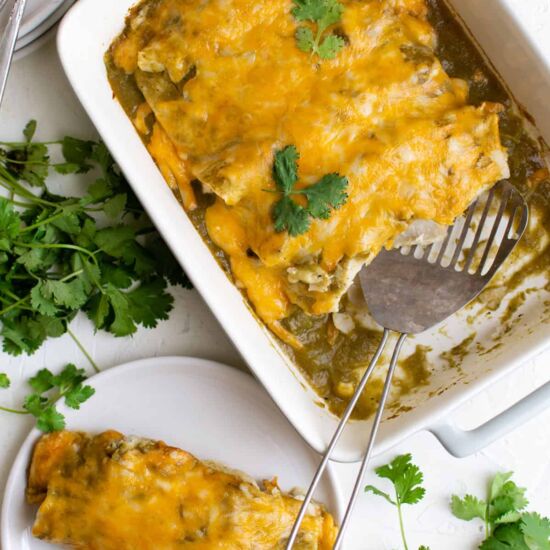 Green Chili Chicken Enchiladas - Recipe photo by TheSaltyMarshmallow