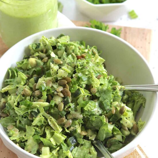 Cabbage Green Goddess Salad - Recipe photo by seekinggoodeats