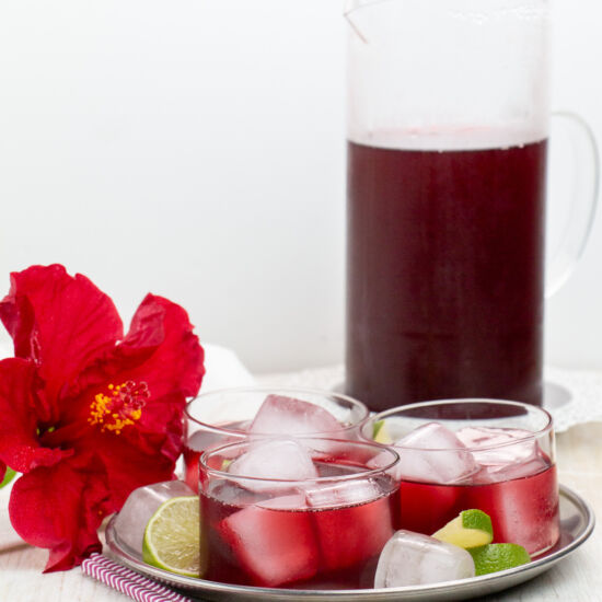 Hibiscus Agua Fresca - Recipe photo by Little Nomads Recipes