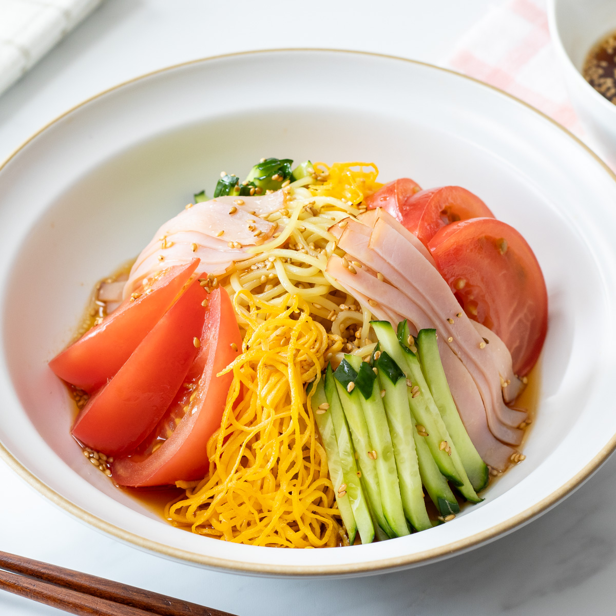Hiyashi Chuka (Cold Ramen Salad) - Recipe photo by Umami Pot