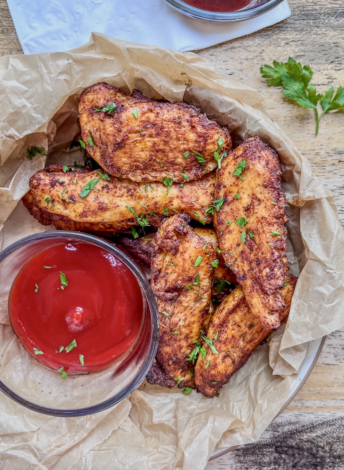 Homemade Air Fryer Chicken Tenders - Recipe photo by thewholesomespoonblog