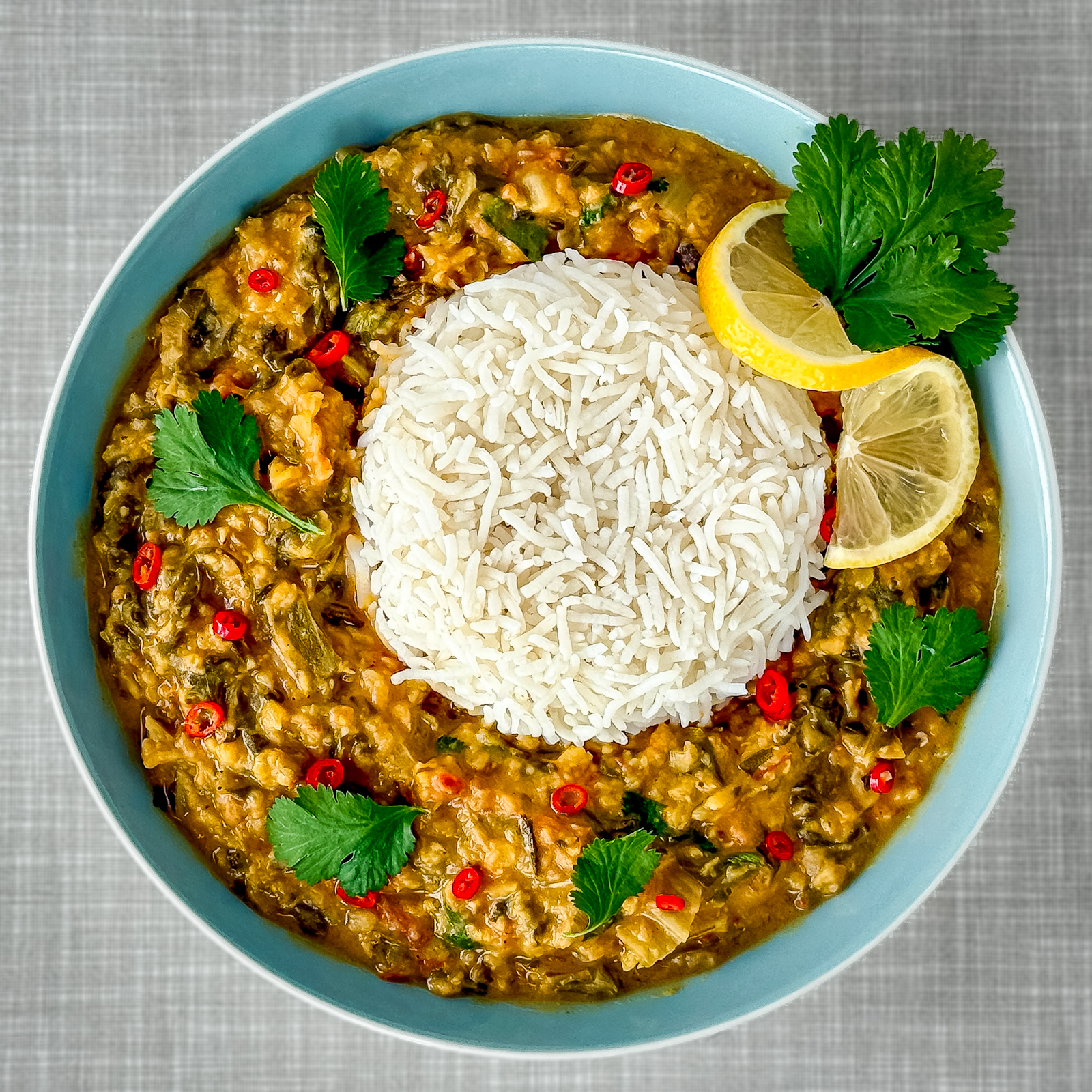 Swiss Chard Curry with Lentils - Recipe photo by Plantbasedredhead