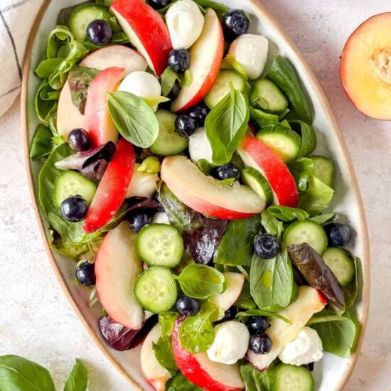 Nectarine Salad - Recipe photo by Low Histamine Kitchen