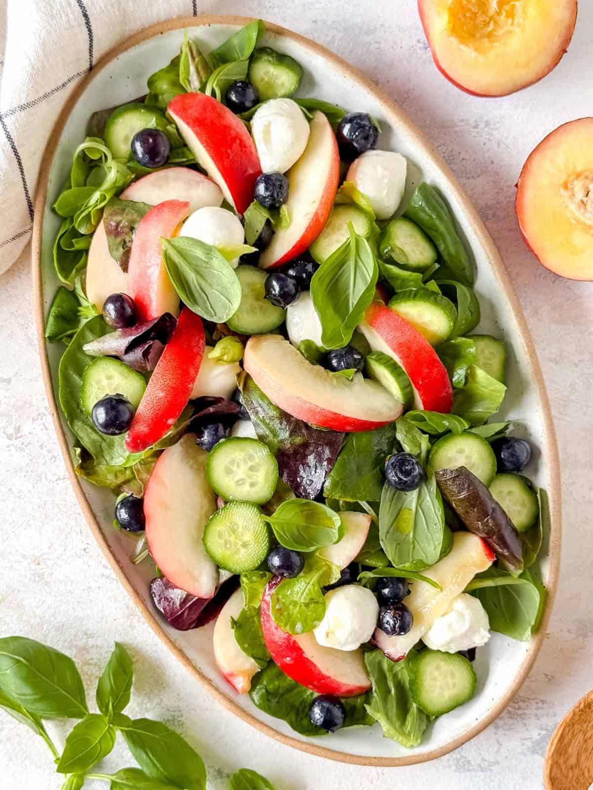 Nectarine Salad - Recipe photo by Low Histamine Kitchen