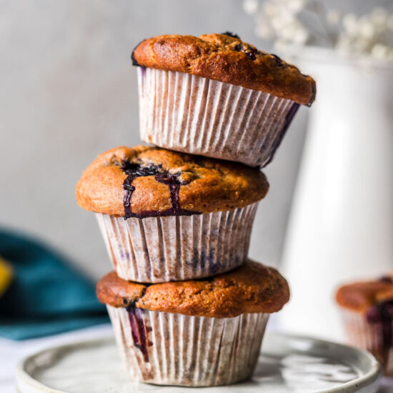 Healthy Vegan Blueberry Muffins - Recipe photo by veggiejam