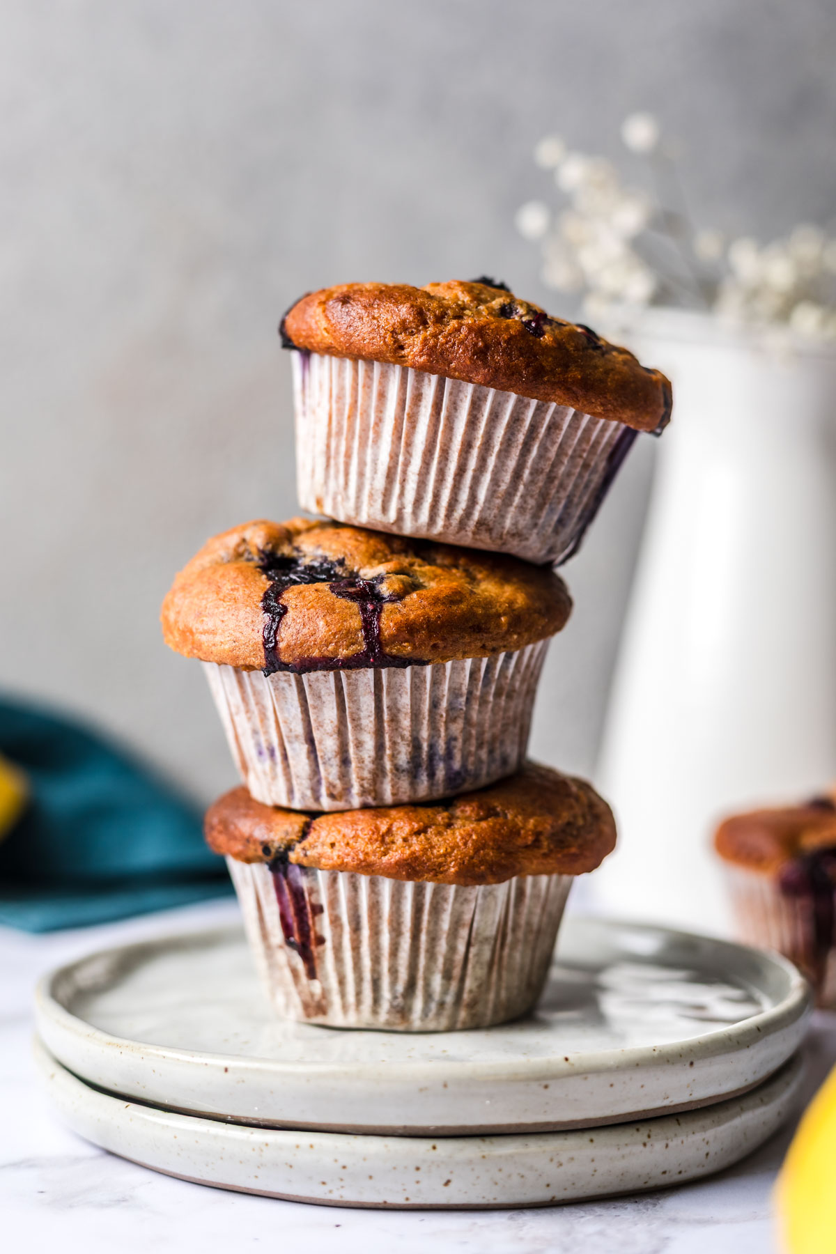 Healthy Vegan Blueberry Muffins - Recipe photo by veggiejam