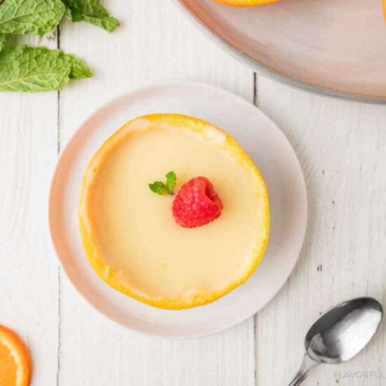 Orange Lemon Posset - Recipe photo by Flavorful Eats