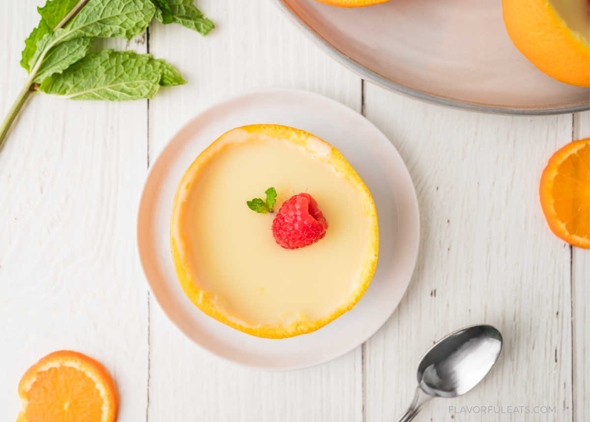 Orange Lemon Posset - Recipe photo by Flavorful Eats