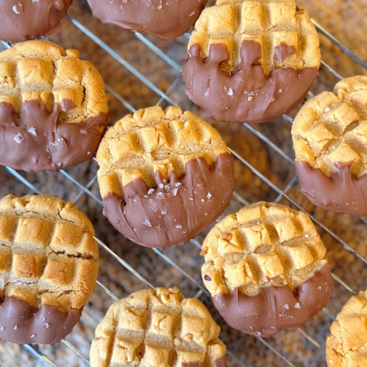Chocolate Dipped PB Cookies - Recipe photo by Dadsfamilykitchen