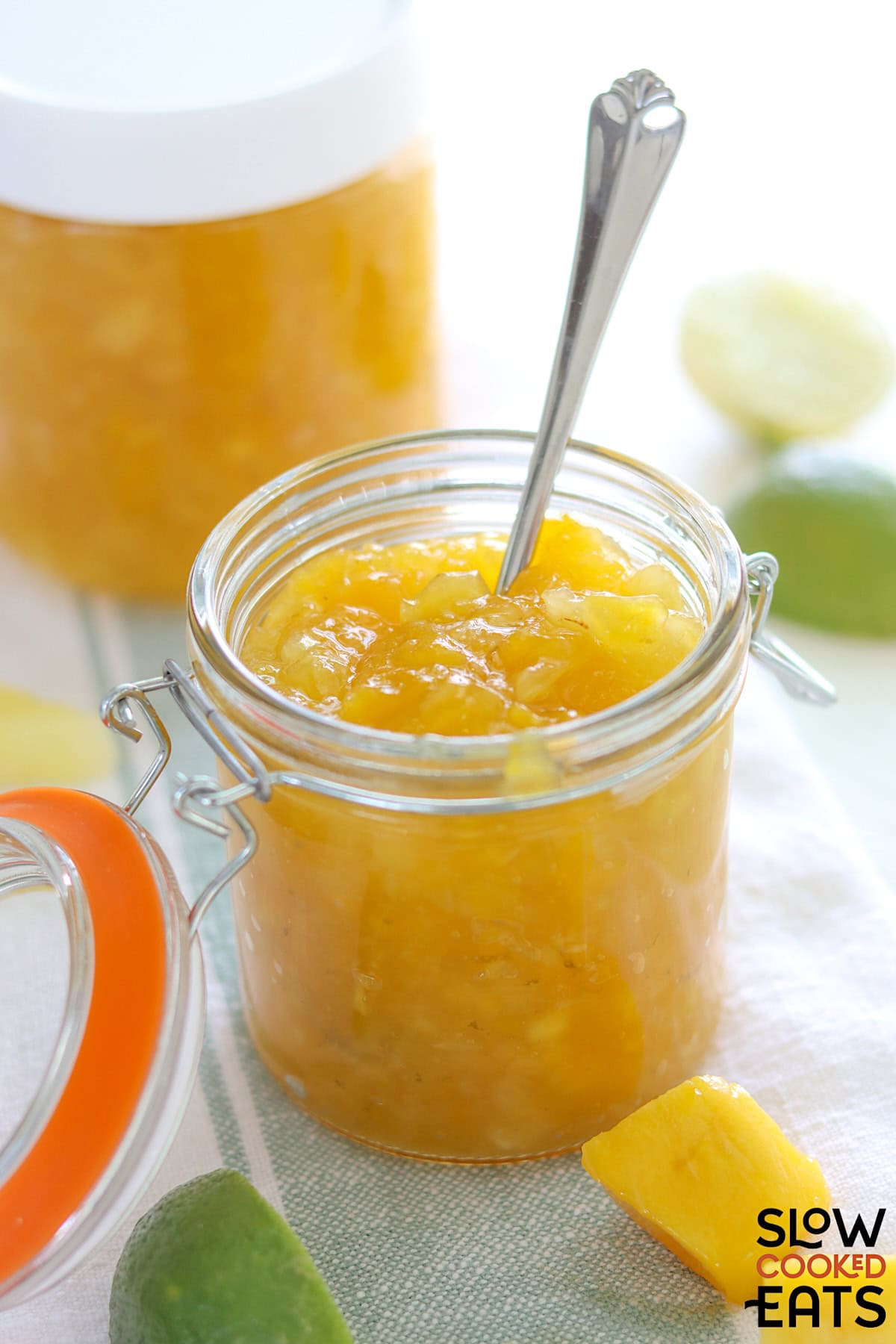 Crockpot Mango Pineapple Jam - Recipe photo by SlowCookedEats