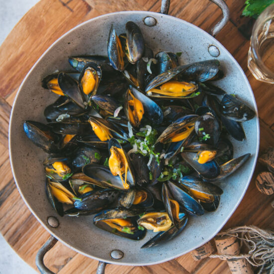 Easy Mussels Mariniere - Recipe photo by zesttangerine