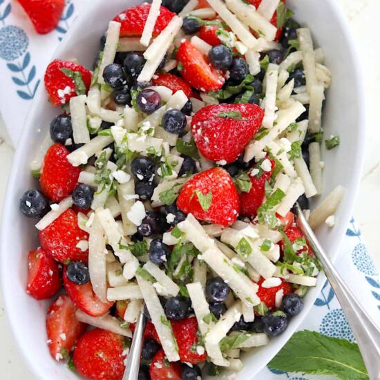 Strawberry Blueberry Fruit Salad - Recipe photo by seekinggoodeats