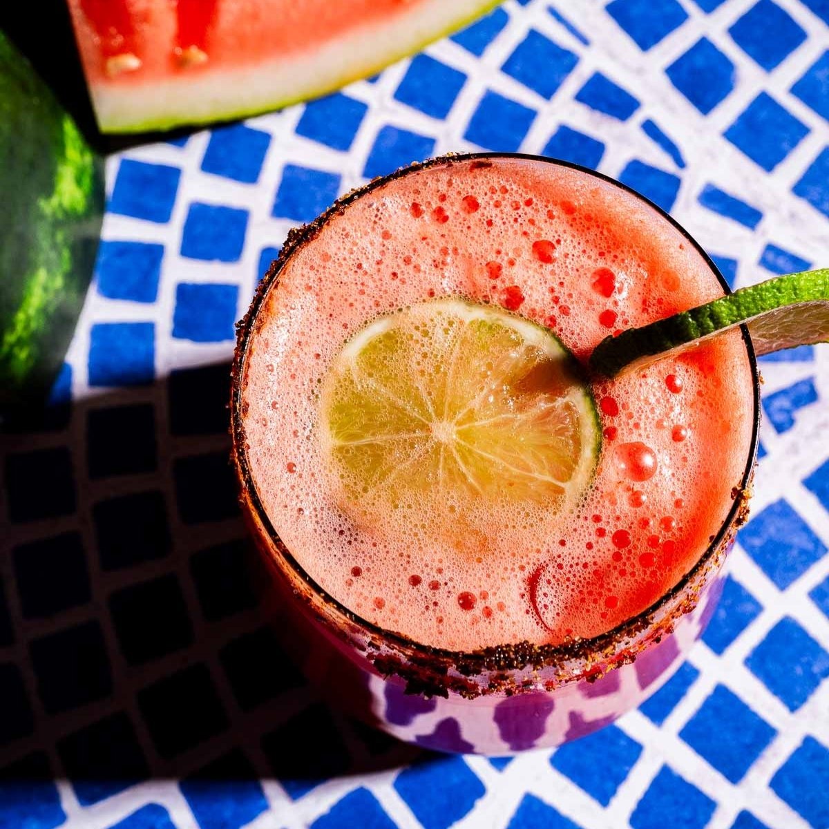 Salted Honey Watermelon Agua Fresca - Recipe photo by moon and spoon and yum.