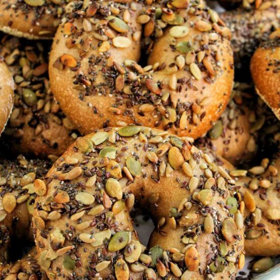 Seeded Bagels - Recipe photo by homebodyeats