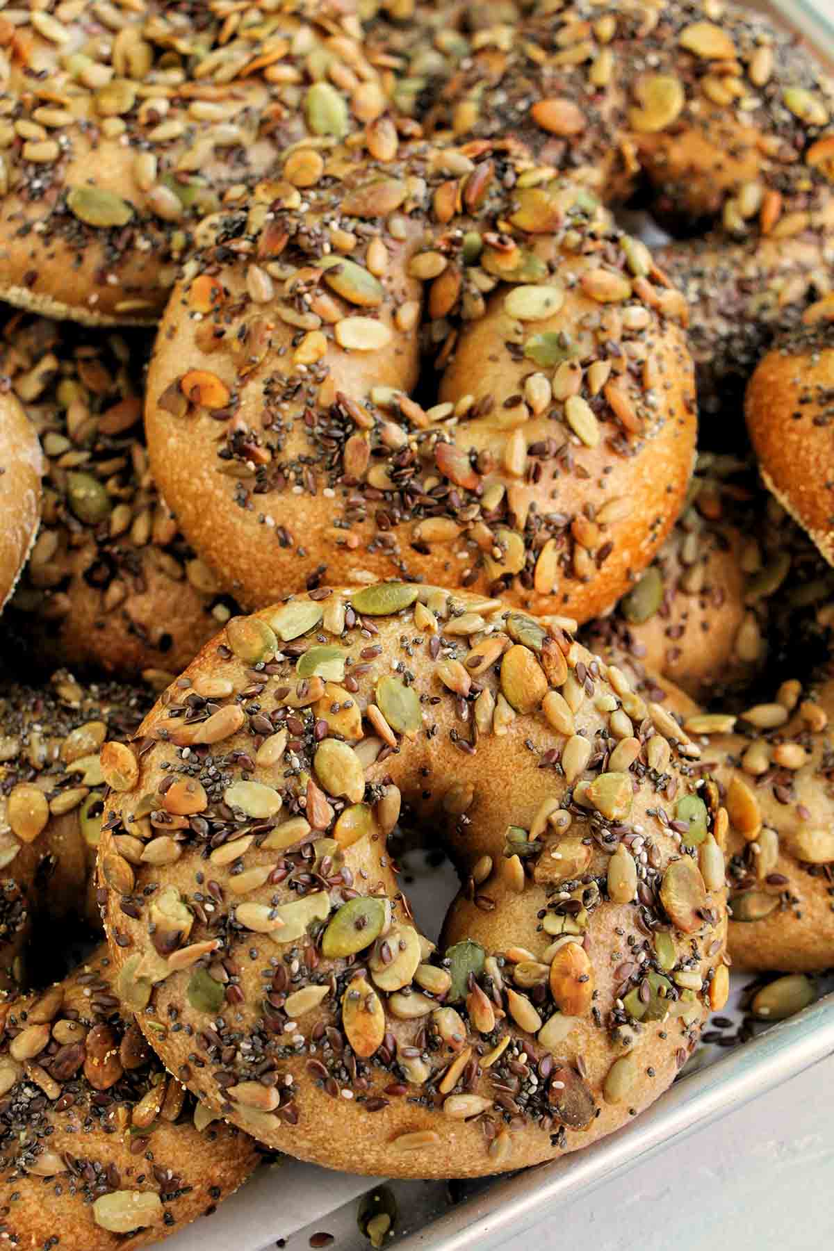 Seeded Bagels - Recipe photo by homebodyeats