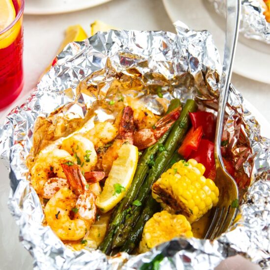 Shrimp Foil Packets - Recipe photo by Garden in the kitchen