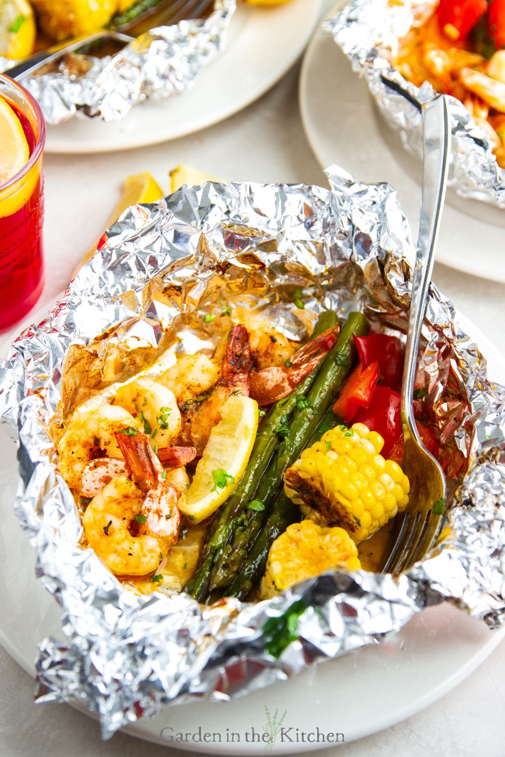 Shrimp Foil Packets - Recipe photo by Garden in the kitchen