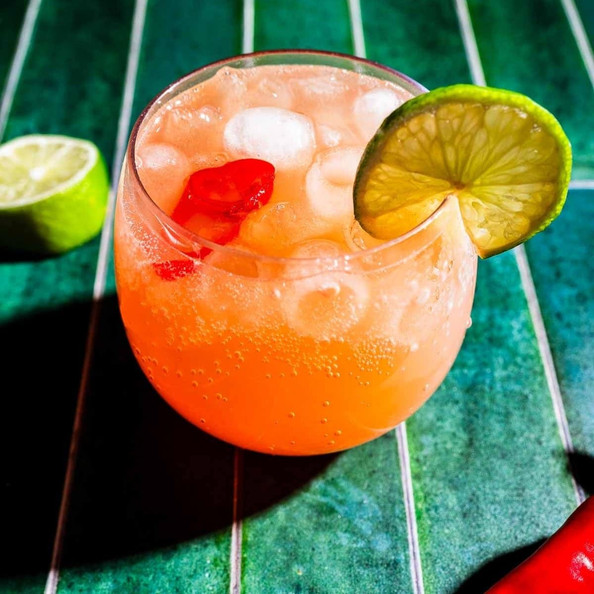 Spicy Watermelon Lime Mocktail - Recipe photo by moon and spoon and yum.