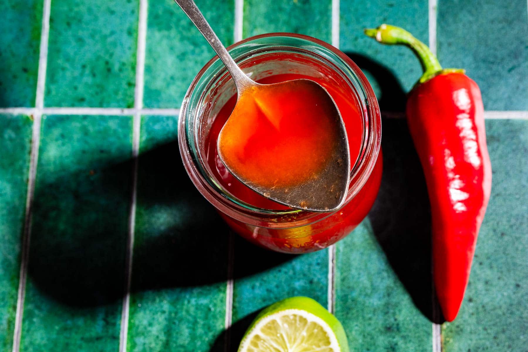 Spicy Watermelon Lime Syrup - Recipe photo by moon and spoon and yum.