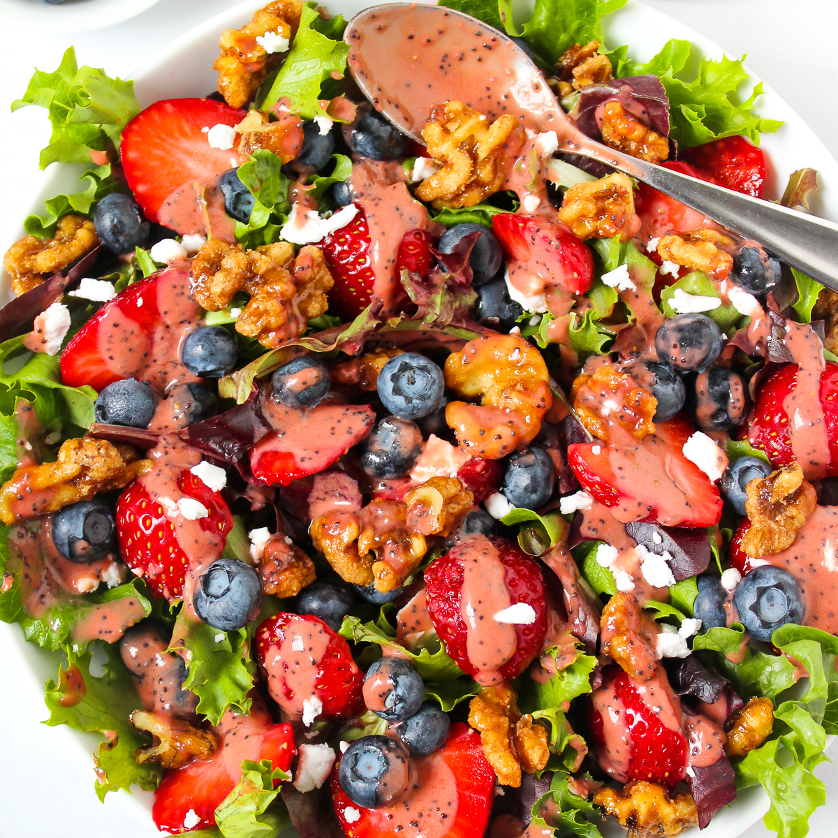 Strawberry Blueberry Salad - Recipe photo by TheGardenGrazer