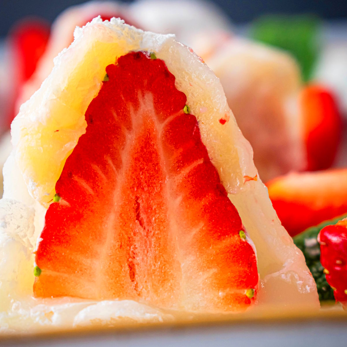 Strawberry Mochi - Recipe photo by inthekitchnet