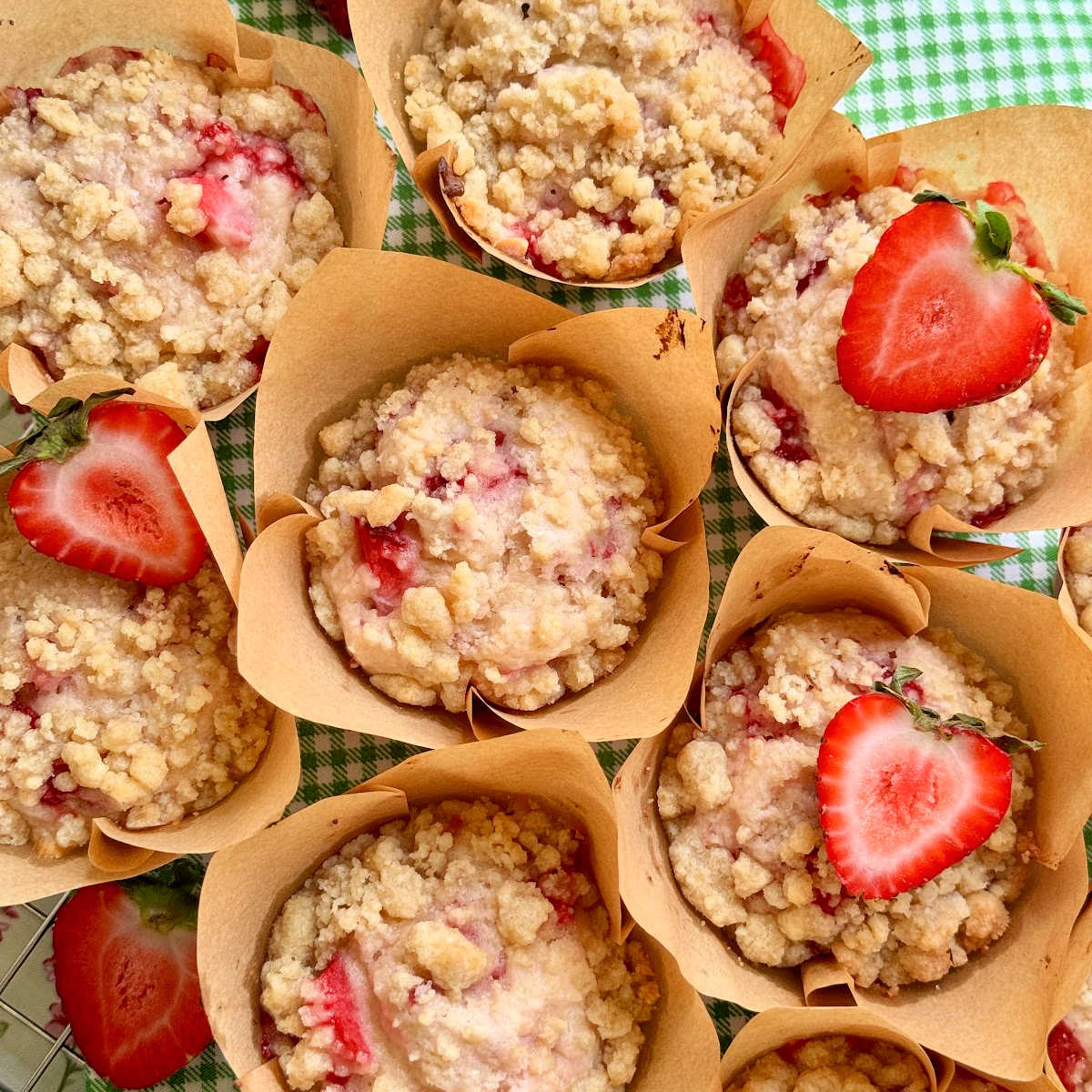 Strawberry Muffins - Recipe photo by Foodtastic Mom