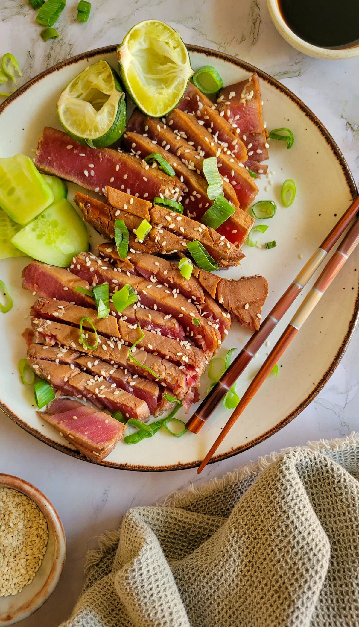 Easy Grilled Tuna Steaks - Recipe photo by Hip Hip Gourmet