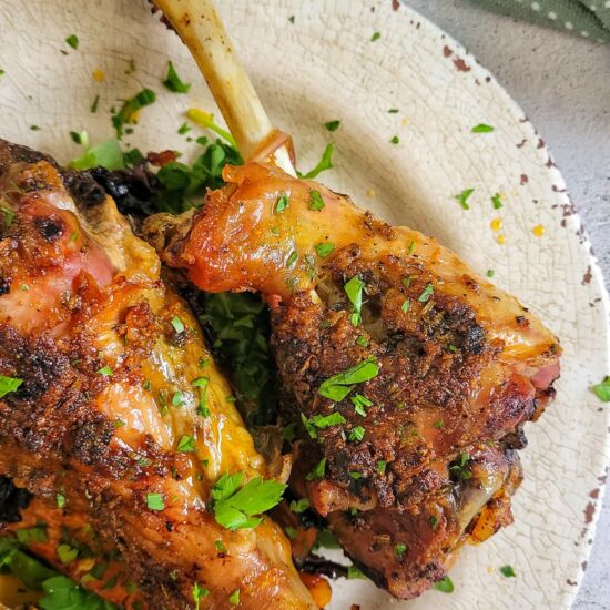 Roasted Turkey Drumsticks - Recipe photo by Hip Hip Gourmet