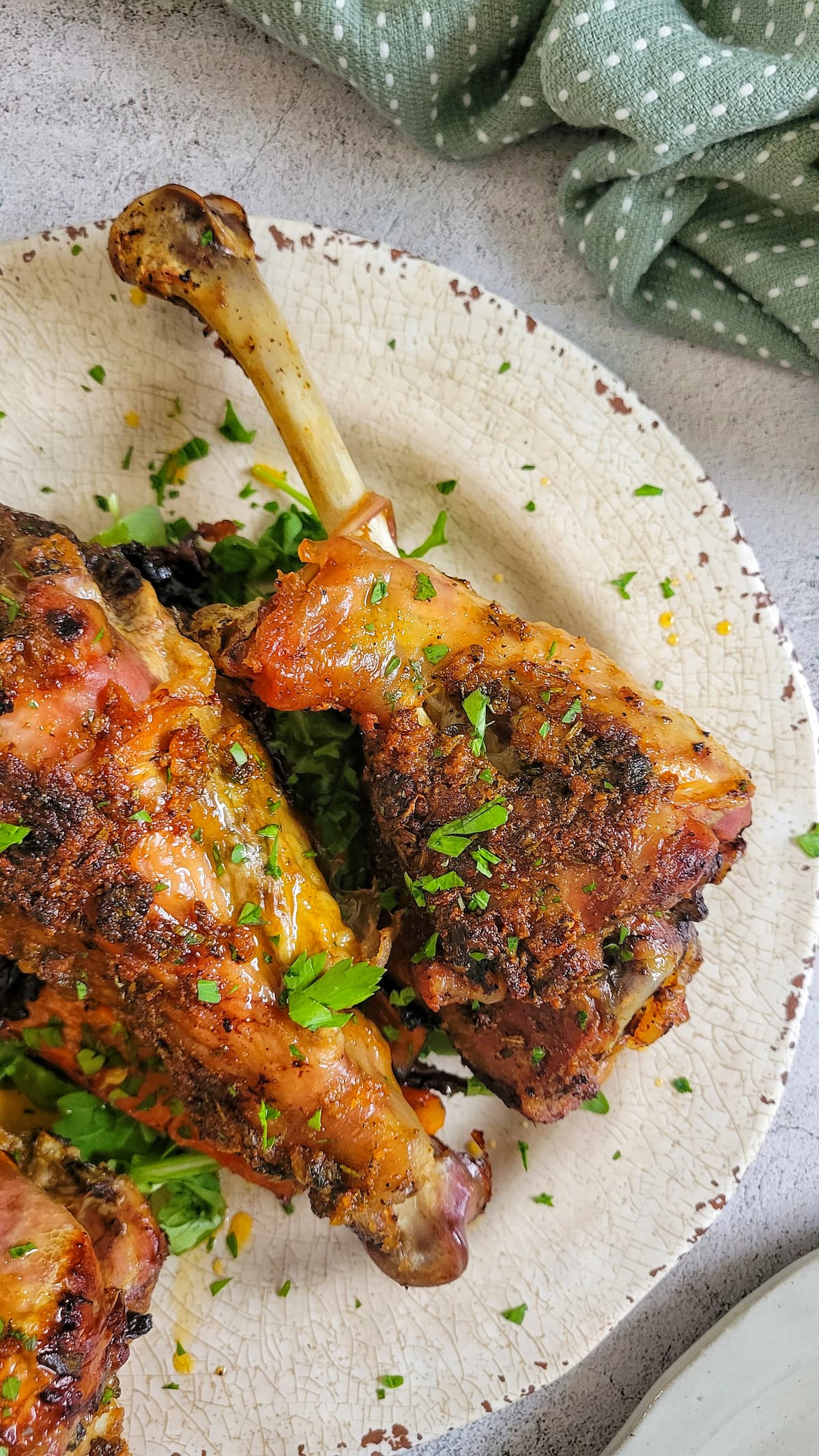 Roasted Turkey Drumsticks - Recipe photo by Hip Hip Gourmet