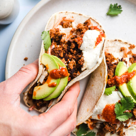 Vegan Tacos with Cauliflower Meat - Recipe photo by veggiejam
