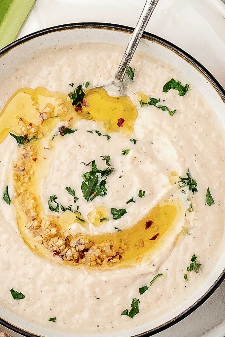 Lemon and Garlic White Bean Dip - Recipe photo by peelwithzeal