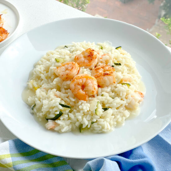 Shrimp and Zucchini Risotto - Recipe photo by Katya Doberti